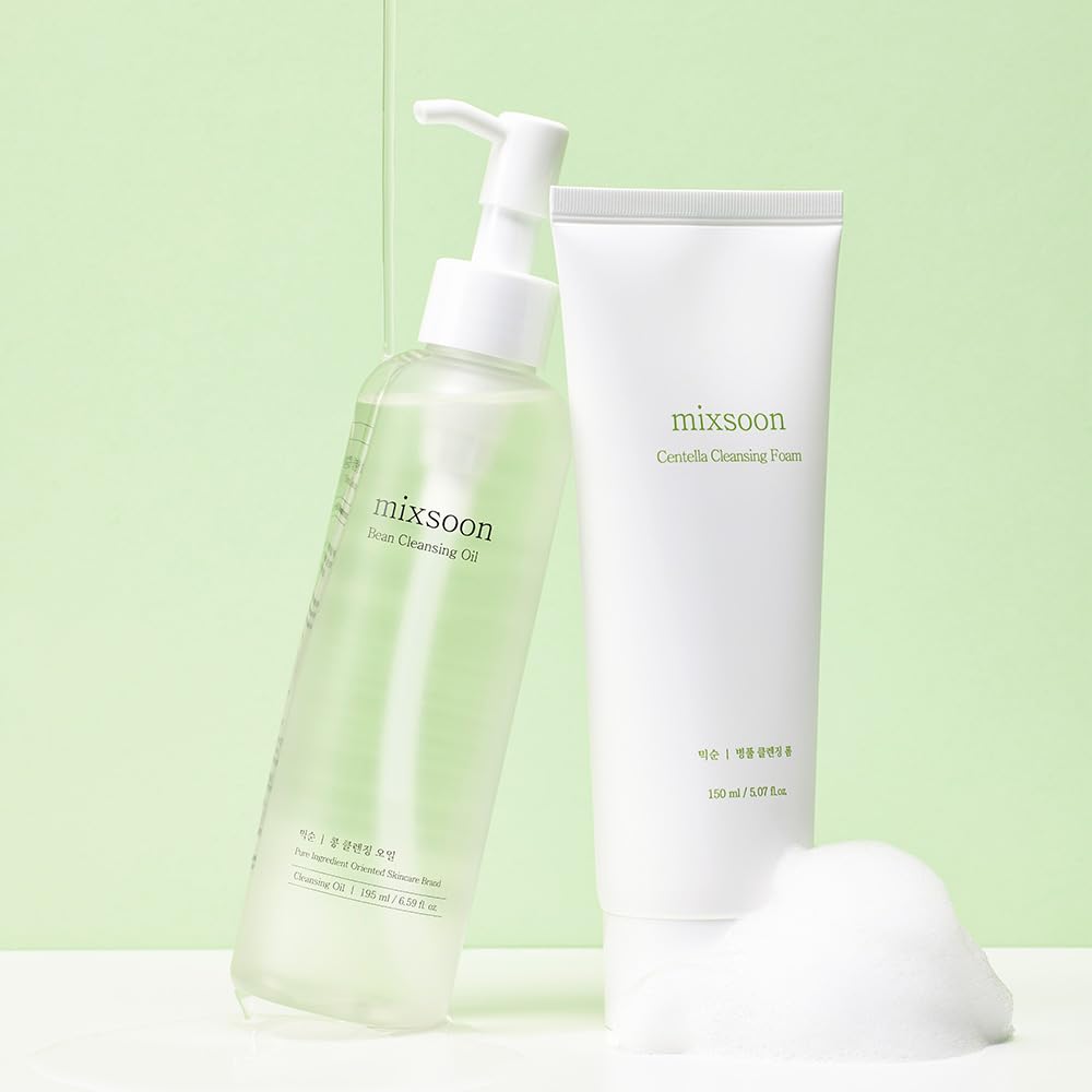 mixsoon Centella Cleansing Foam Face Wash with Cica, Low pH Cleansing and Soothing for Face, Hydrating Formula 150ml / 5.07 fl. oz. Korean Glass Skin Care
